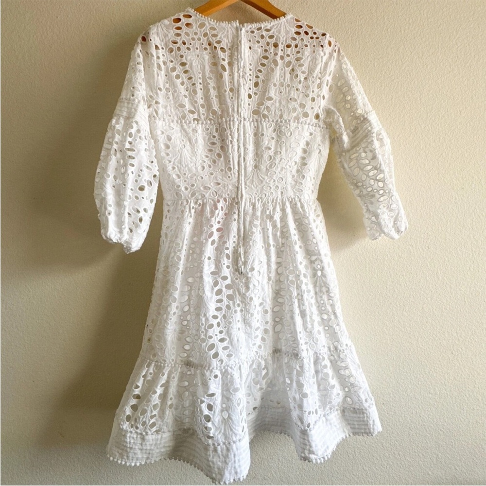 Lilly Pulitzer Lucinda Dress in Resort White Large Petal Eyelet - Picture 7 of 7